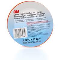 Ruban en vinyle pour travaux g&eacute;n&eacute;raux 764, 50,8 mm (2") la x 32,9 m (108') lo, 5 mils, Orange Groupe Belzile Dickner