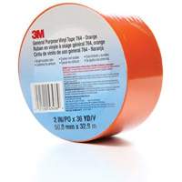 Ruban en vinyle pour travaux g&eacute;n&eacute;raux 764, 50,8 mm (2") la x 32,9 m (108') lo, 5 mils, Orange Groupe Belzile Dickner