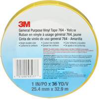 Ruban en vinyle pour travaux g&eacute;n&eacute;raux 764, 25,4 mm (1") la x 32,9 m (108') lo, 5 mils, Jaune Groupe Belzile Dickner