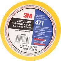 Ruban en vinyle 471, 25,4 mm (1") la x 32,9 m (108') lo, 5,2 mils, Jaune Groupe Belzile Dickner