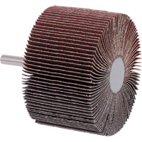 Mounted Flap Wheel, A80 Grit, 3" x 2" x 1/4" Groupe Belzile Dickner