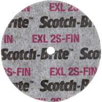 Scotch-Brite EXL Unitized Wheel, 3" x 1/2", 1/4" Arbor Groupe Belzile Dickner