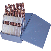 Jobber Length Drill Set, 15 Pieces, Cobalt Groupe Belzile Dickner