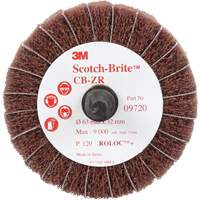 Scotch-Brite Combi-Wheel, 2-1/2" Dia., 120 Grit, Aluminum Oxide Groupe Belzile Dickner