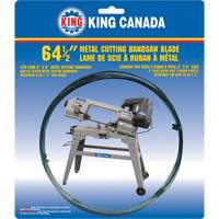 Bandsaw Metal Blade, Carbon Steel, 64-1/2" L x 1/2" W x 0.025" Thick, 18 TPI Groupe Belzile Dickner