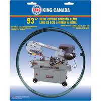 General Purpose Band Saw Blade, Bi-Metal, 93" L x 3/4" W x 0.032" Thick, 6-10 TPI Groupe Belzile Dickner