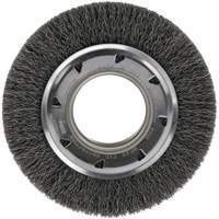 MEULE CIRC,FIL CREPE,4-1/4",.0118X5/8"X2", 4-1/4" dia., Fils 0.012, Arbre 2" Groupe Belzile Dickner