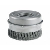 Brosses-boisseau &agrave; fils nou&eacute;s avec bride - Robustes, 4" dia. x 5/8"-11 arbre Groupe Belzile Dickner
