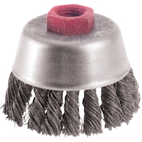 Brosses-boisseau &agrave; fils nou&eacute;s - Petites rectifieuses &agrave; grande vitesse, 2-3/4" dia. x M10x1,25 arbre Groupe Belzile Dickner