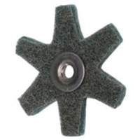 Disque abrasif en forme d'étoile pour préparation de surface Abrasotex , 2" dia., Grain Très fin, Oxyde d'aluminium BY461 | Dickner Inc