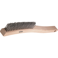 Brosses de grattage &agrave; manche long, garnissage en V, Acier inoxydable, 3 x 19 rangs de fils, Longueur 13-3/4" Groupe Belzile Dickner
