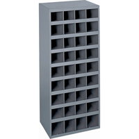 Steel Storage Bin Cabinet, 17-7/8" W x 12" D x 42" H, Grey Groupe Belzile Dickner