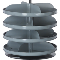 Rotabin&reg; Storage Units, 60 lbs. Capacity per Level, 4 Level, 18-1/2" H x 17" Dia. Groupe Belzile Dickner