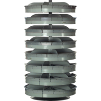 Rotabin&reg; Storage Units, 500 lbs. Capacity per Level, 8 Level, 66" H x 34" Dia. Groupe Belzile Dickner
