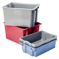 Contenants Stack-N-Nest Polylewton, 15,1" x 30,1" x 24", Bleu Groupe Belzile Dickner