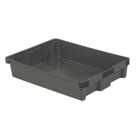 Contenants Stack-N-Nest Polylewton, 6,1" x 29,6" x 22,4", Gris Groupe Belzile Dickner