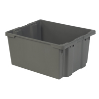 Contenants Stack-N-Nest Polylewton, 15,1" x 30,1" x 24", Gris Groupe Belzile Dickner