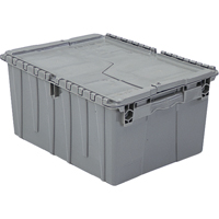 Contenants de distribution Flipak en plastique poly&eacute;thyl&egrave;ne (PE), 11,8" x 9,8" x 7,7", Gris Groupe Belzile Dickner