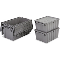 Contenants de distribution Flipak en plastique poly&eacute;thyl&egrave;ne (PE), 11,8" x 9,8" x 7,7", Gris Groupe Belzile Dickner