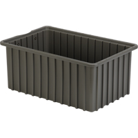 Contenants Divider Box, Poly&eacute;thyl&egrave;ne, 16,5" la x 10,9" p x 7" h, Gris Groupe Belzile Dickner