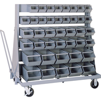 Rangements mobiles pour bacs