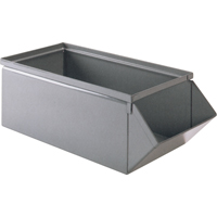 Steel Bin, 100 lbs. Cap., 15" W x 24" D x 11" H, Blue Groupe Belzile Dickner