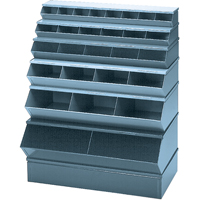 Sectional Bin Units, 100 lbs. Cap., 37" W x 24" D x 11" H, Blue Groupe Belzile Dickner
