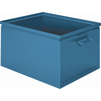 Boîte empilable en acier, 7,5" la x 13" p x 6" h, Bleu CA813 | Dickner Inc
