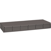 Industrial Drawer Cabinets, 6 Drawers, 33-3/4" W x 11-5/8" D x 4" H, Grey Groupe Belzile Dickner