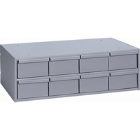 Industrial Drawer Cabinets, 8 Drawers, 22-3/4" W x 11-5/8" D x 7-3/8" H, Grey Groupe Belzile Dickner