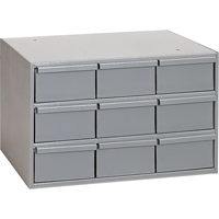 Industrial Drawer Cabinets, 9 Drawers, 17-1/4" W x 11-5/8" D x 10-7/8" H, Grey Groupe Belzile Dickner
