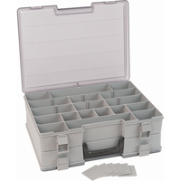 Boîte à compartiments, Plastique, 48 compartiments, 15-1/2" la x 11-3/4" p, 5" h, Gris CB500 | Dickner Inc