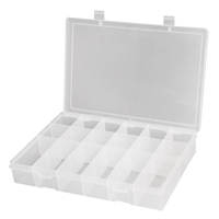 Compact Polypropylene Compartment Cases, 11" W x 6-3/4" D x 1-3/4" H, 18 Compartments Groupe Belzile Dickner