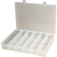 Boîtes à compartiments compactes en polypropylène, 11" la x 6-3/4" p x 1-3/4" h, 6 compartiments CB513 | Dickner Inc