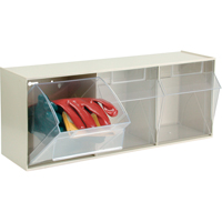 Tip-Out Bins Modular Storage System, 23-5/8" W x 7-3/4" D x 9 1/2" H, 3 Drawers Groupe Belzile Dickner