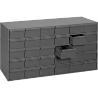 Industrial Drawer Cabinets, 30 Drawers, 33-3/4" W x 11-5/8" D x 17-3/4" H, Grey Groupe Belzile Dickner