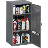 Armoires utilitaires, Acier, 2 Tablettes, 32-3/4" h x 19-7/8" la x 14-1/4" P, Gris Groupe Belzile Dickner