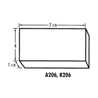 Boîte à compartiments K-Resin, Plastique, 4" la x 8" p, 1-3/16" h, Transparent CB709 | Dickner Inc