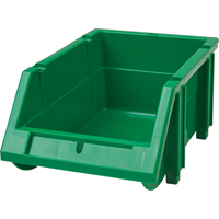 Bac empilable & &agrave; suspendre, 4-13/16" la, 3-3/16" h x 7-1/8" p, Vert Groupe Belzile Dickner