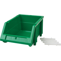 Bac empilable & &agrave; suspendre, 4-13/16" la, 3-3/16" h x 7-1/8" p, Vert Groupe Belzile Dickner