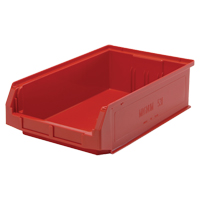 Contenants g&eacute;ants empilables, 12,375" la x 19,75" p x 5,875" h, Rouge Groupe Belzile Dickner