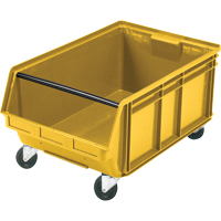 Bac g&eacute;ant empilable et mobile, 11-7/8" ha x 18-3/8" la x 29" p, Capacit&eacute; de 150 lb, Jaune Groupe Belzile Dickner