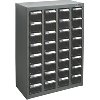 KPC-500 Parts Cabinet, Galvanized Steel, 32 Drawers, 18-1/10" x 8-7/10" x 25-3/5", Grey Groupe Belzile Dickner