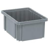 Contenants Divider Box, Plastique, 10,9" la x 8,3" p x 5" h, Gris Groupe Belzile Dickner