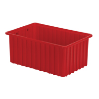 Contenants Divider Box, Poly&eacute;thyl&egrave;ne, 16,5" la x 10,9" p x 7" h, Rouge Groupe Belzile Dickner