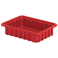 Contenants Divider Box, Poly&eacute;thyl&egrave;ne, 22,4" la x 17,4" p x 5" h, Rouge Groupe Belzile Dickner