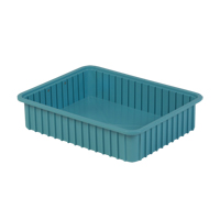 Contenants Divider Box, Poly&eacute;thyl&egrave;ne, 22,4" la x 17,4" p x 5" h, Bleu p&acirc;le Groupe Belzile Dickner