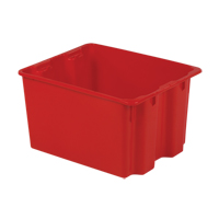 Contenants Stack-N-Nest Polylewton, 12" x 21" x 17", Rouge Groupe Belzile Dickner