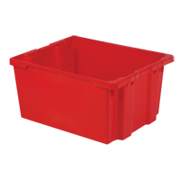 Contenants Stack-N-Nest Polylewton, 15,1" x 30,1" x 24", Rouge Groupe Belzile Dickner