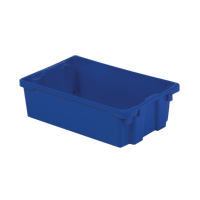 Contenants Stack-N-Nest Polylewton, 6,2" x 20,1" x 13", Bleu Groupe Belzile Dickner